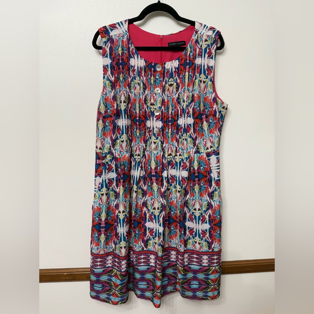 Chris McLaughlin Colorful Sleeveless Dress